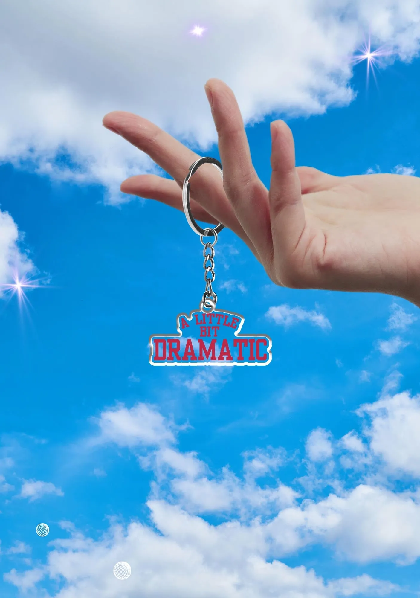 A Little Bit Dramatic 1Pc Y2K Keychain Cherrykitten