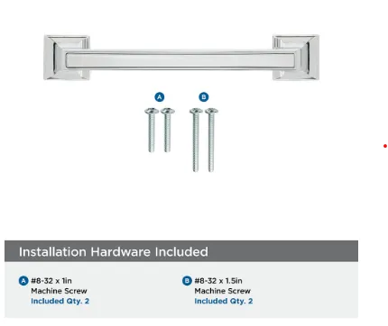 Amerock Mulholland 3-3/4" (96mm) Center to Center Cabinet Pull BP53031