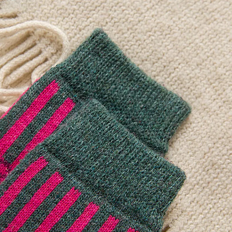 Autumn and Winter Thick Retro Colorful Socks