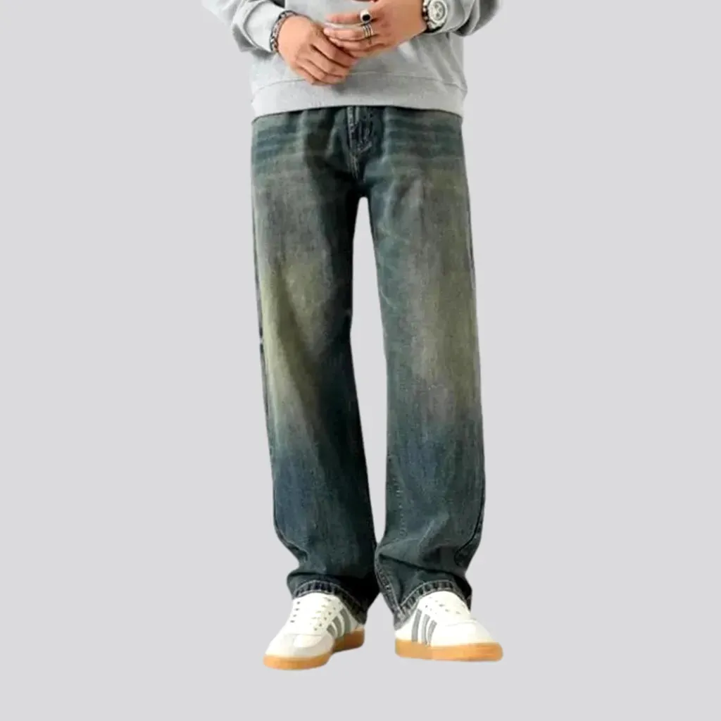 Baggy vintage mid rise men's jeans