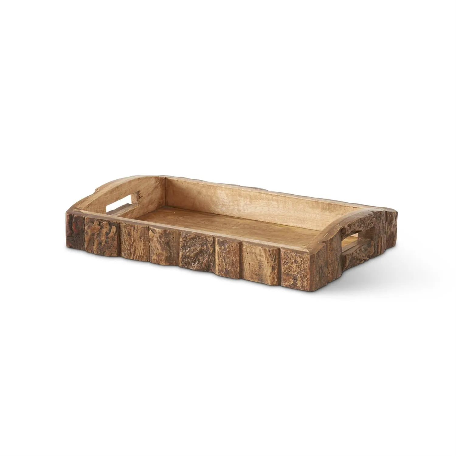 Bark Edge Wood Nesting Trays