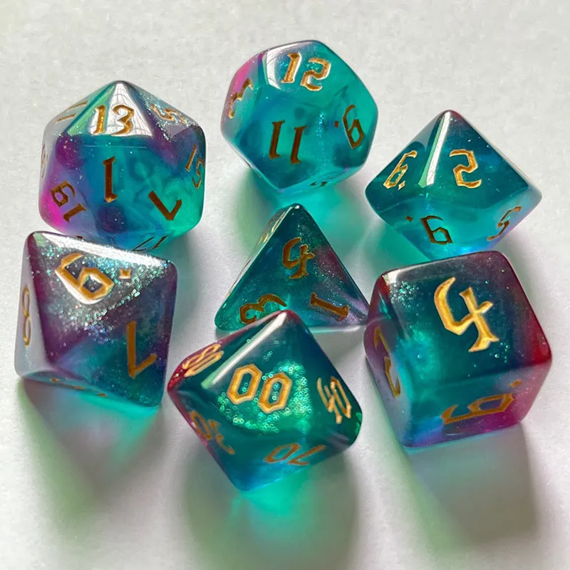 Bicolor Chameleon Dice Set The Perfect Gaming Gift