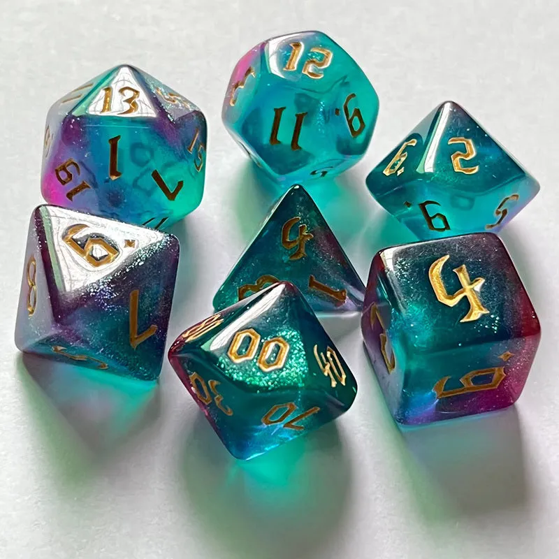 Bicolor Chameleon Dice Set The Perfect Gaming Gift