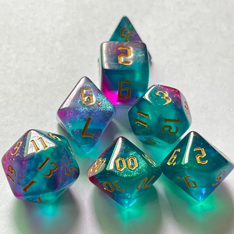 Bicolor Chameleon Dice Set The Perfect Gaming Gift