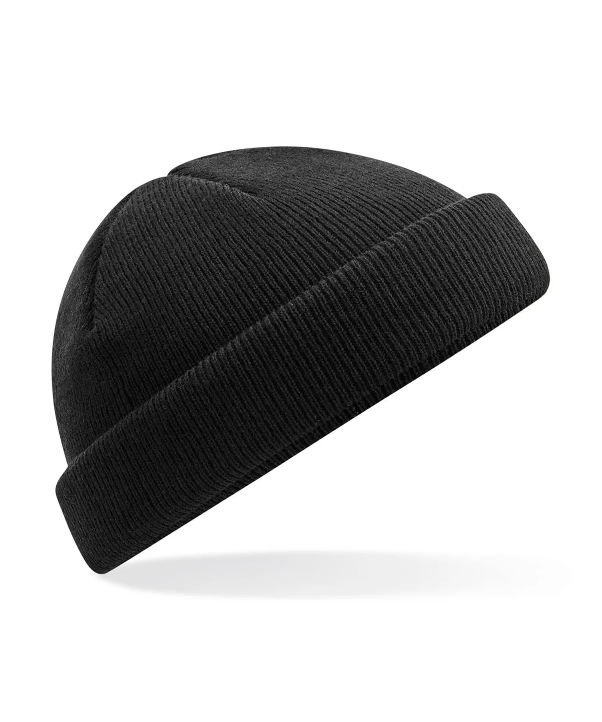 Black - Recycled mini fisherman beanie