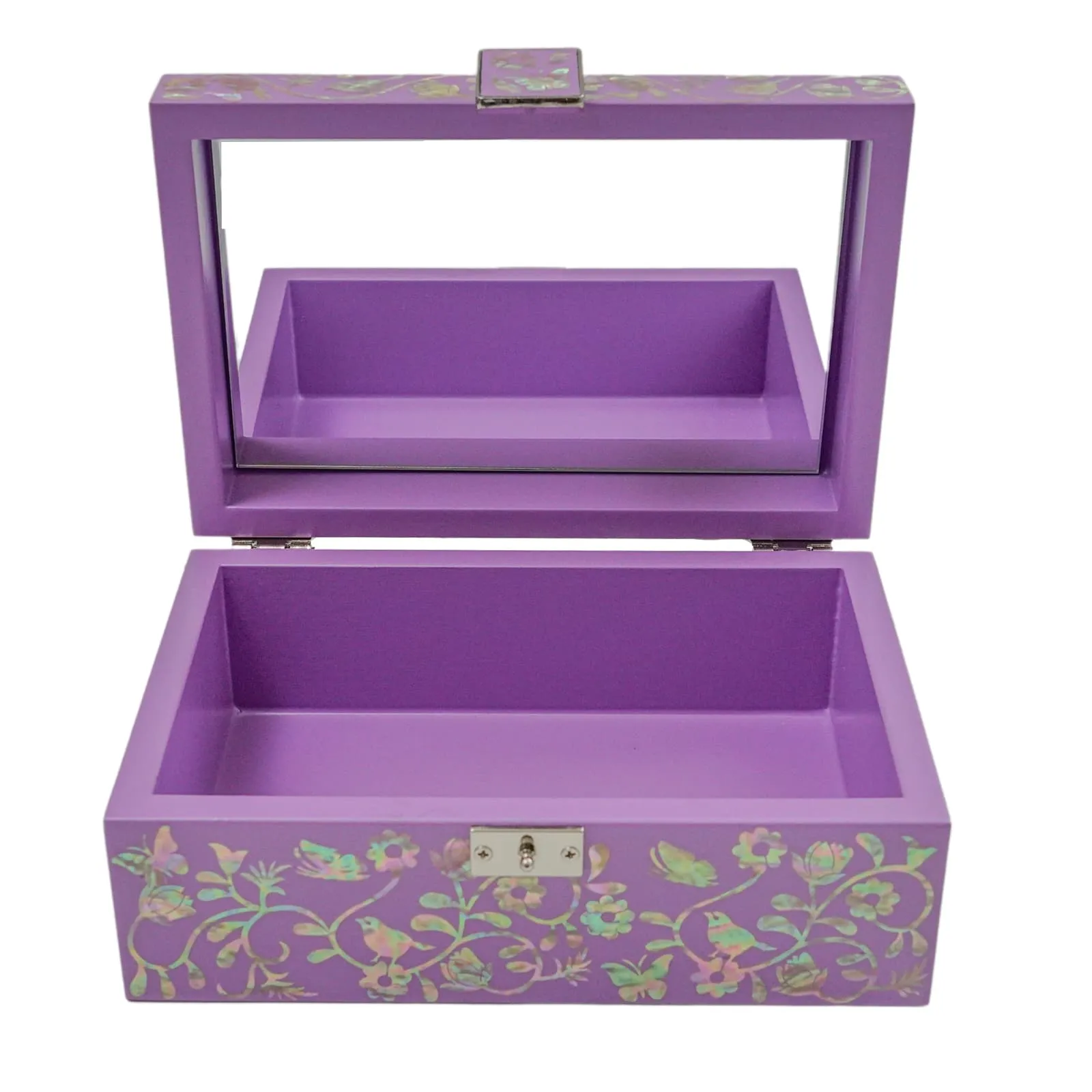 Blossom-Embossed Lavender Box