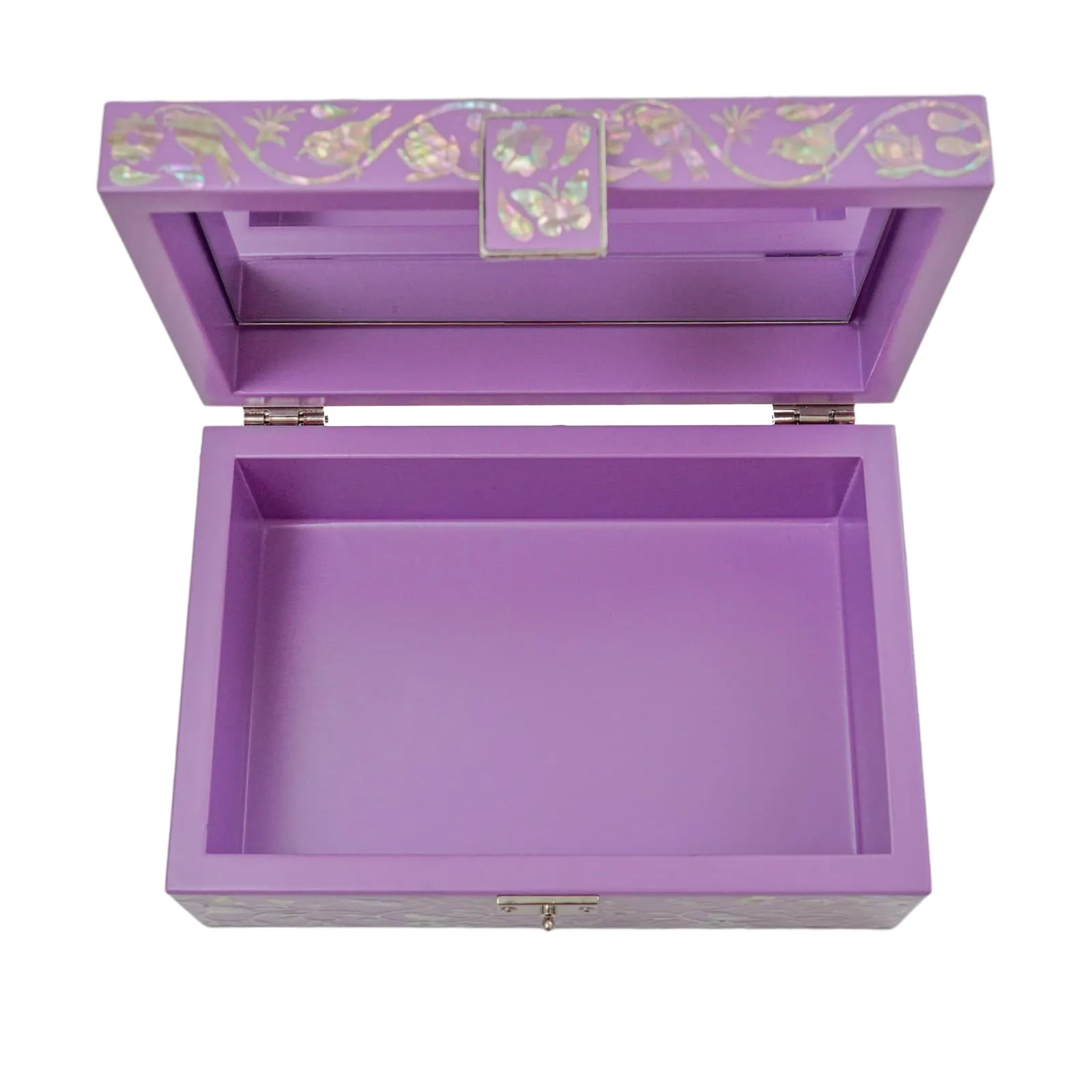 Blossom-Embossed Lavender Box