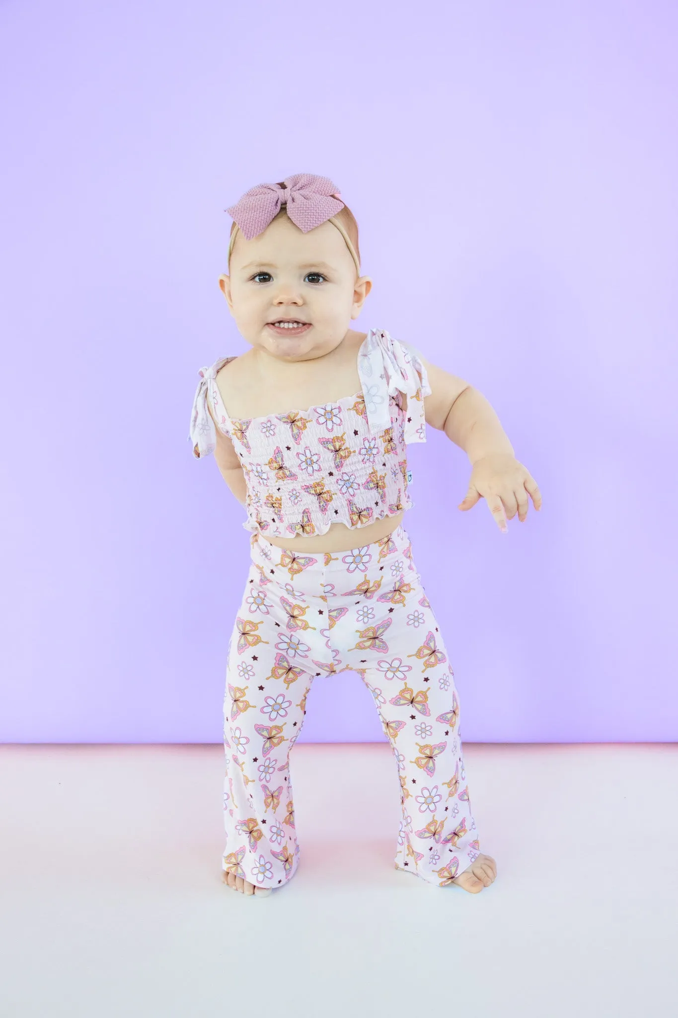 Blossomin' Butterfly Dream Smocked Flare Set