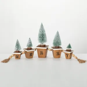 Bottle Brush Tree Block Set