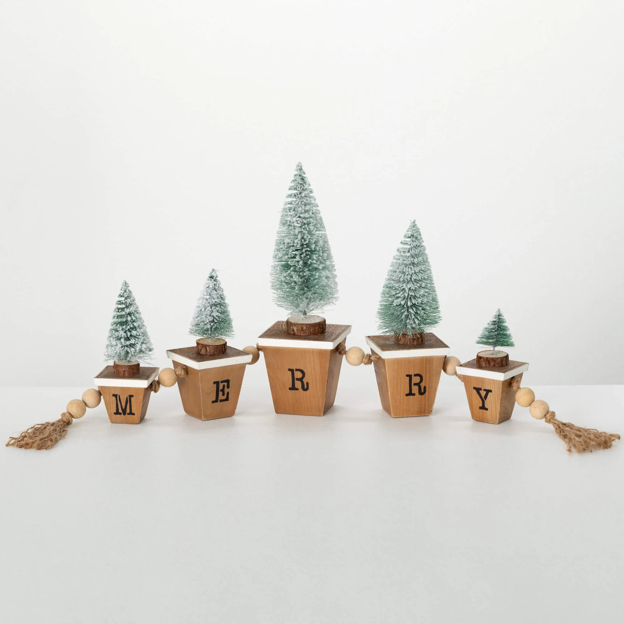 Bottle Brush Tree Block Set