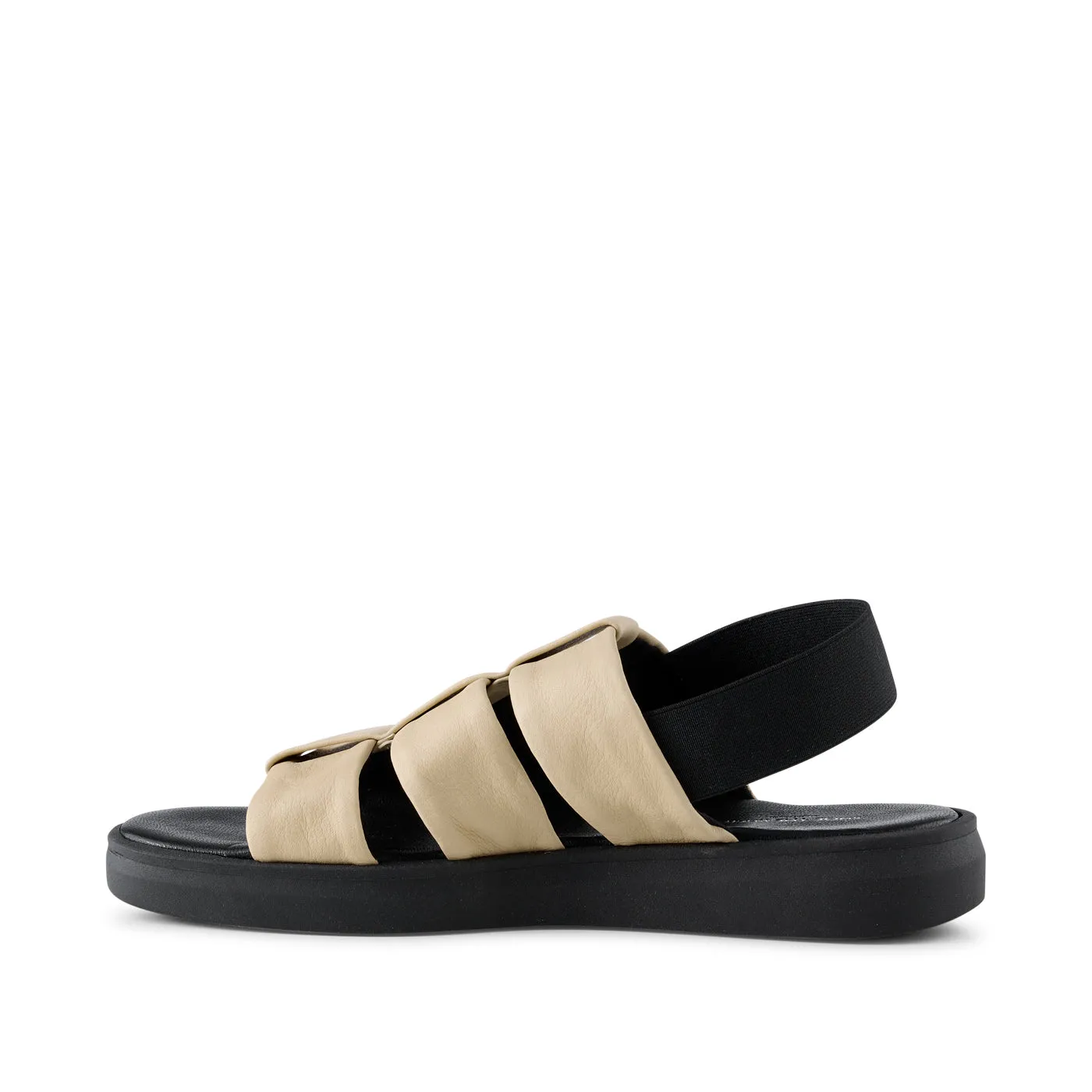 Brenna sandal leather - BEIGE