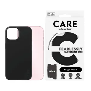 CARE by PanzerGlass iPhone 15 FASHION Fearlessly Fashionable Case - Black