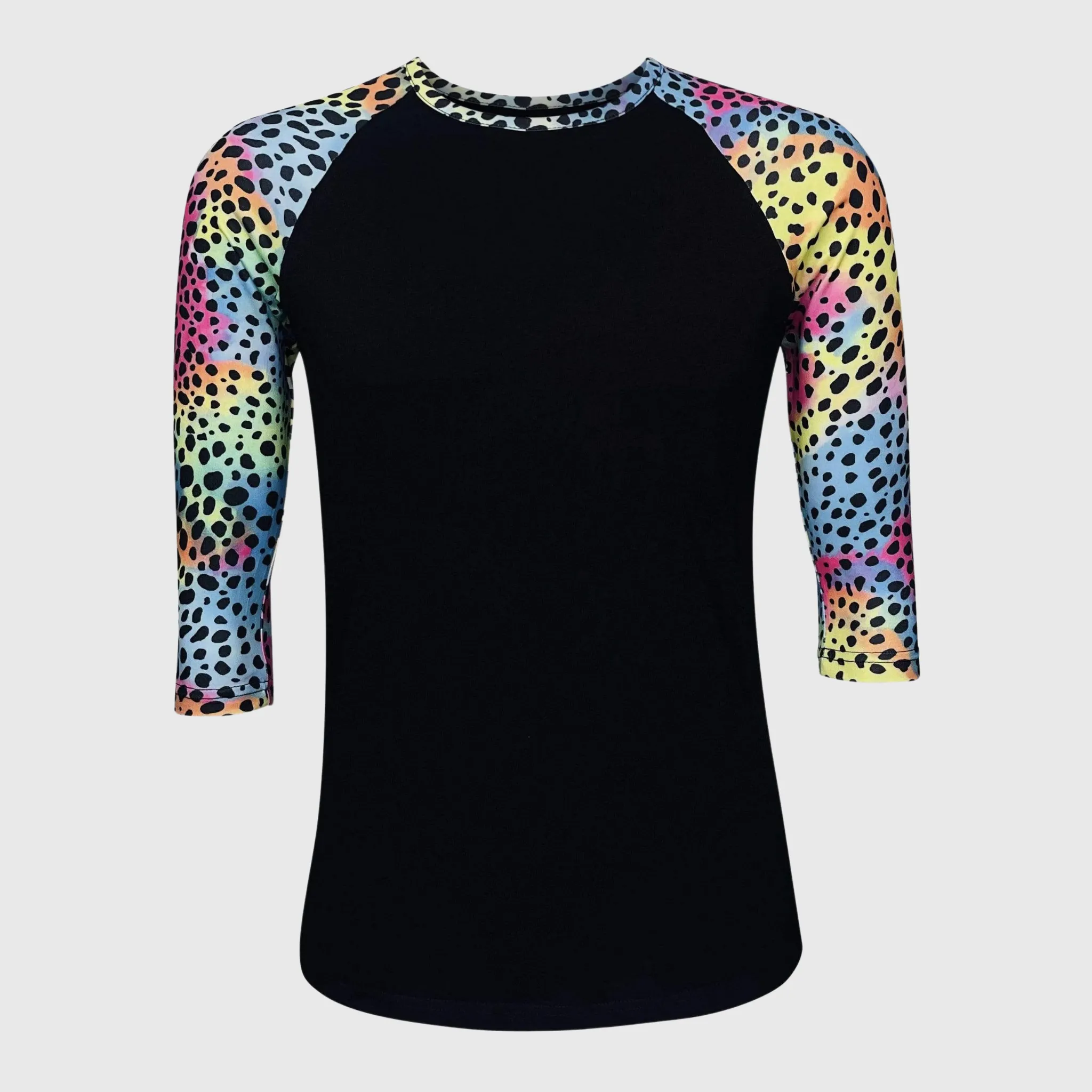 Cheetah Colorful Black Top