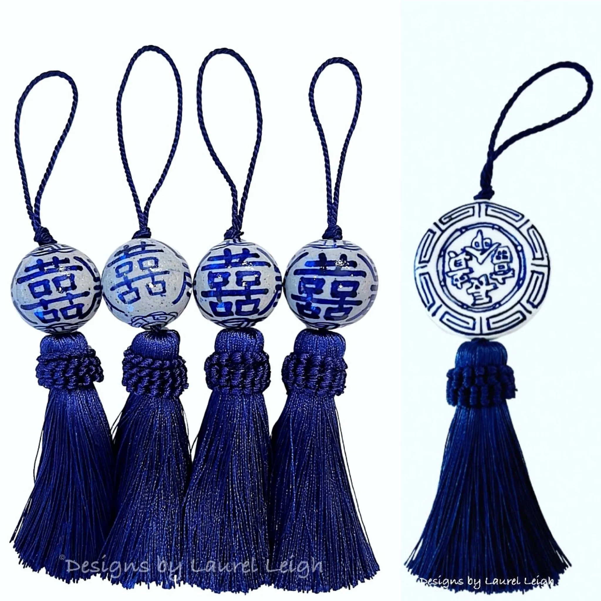 Chinoiserie Decorative Tassel Navy Blue