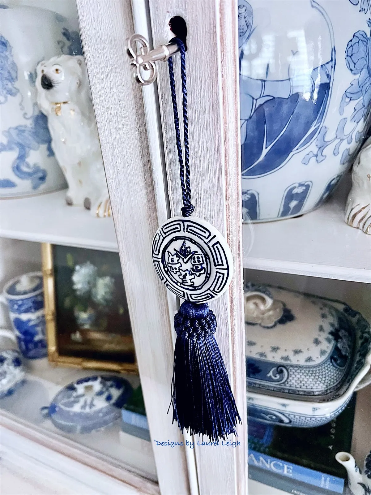 Chinoiserie Decorative Tassel Navy Blue