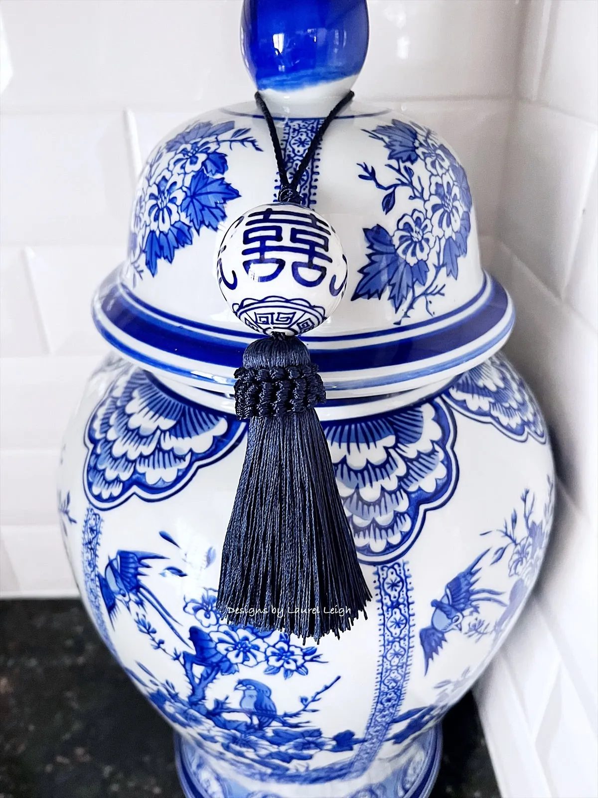 Chinoiserie Decorative Tassel Navy Blue