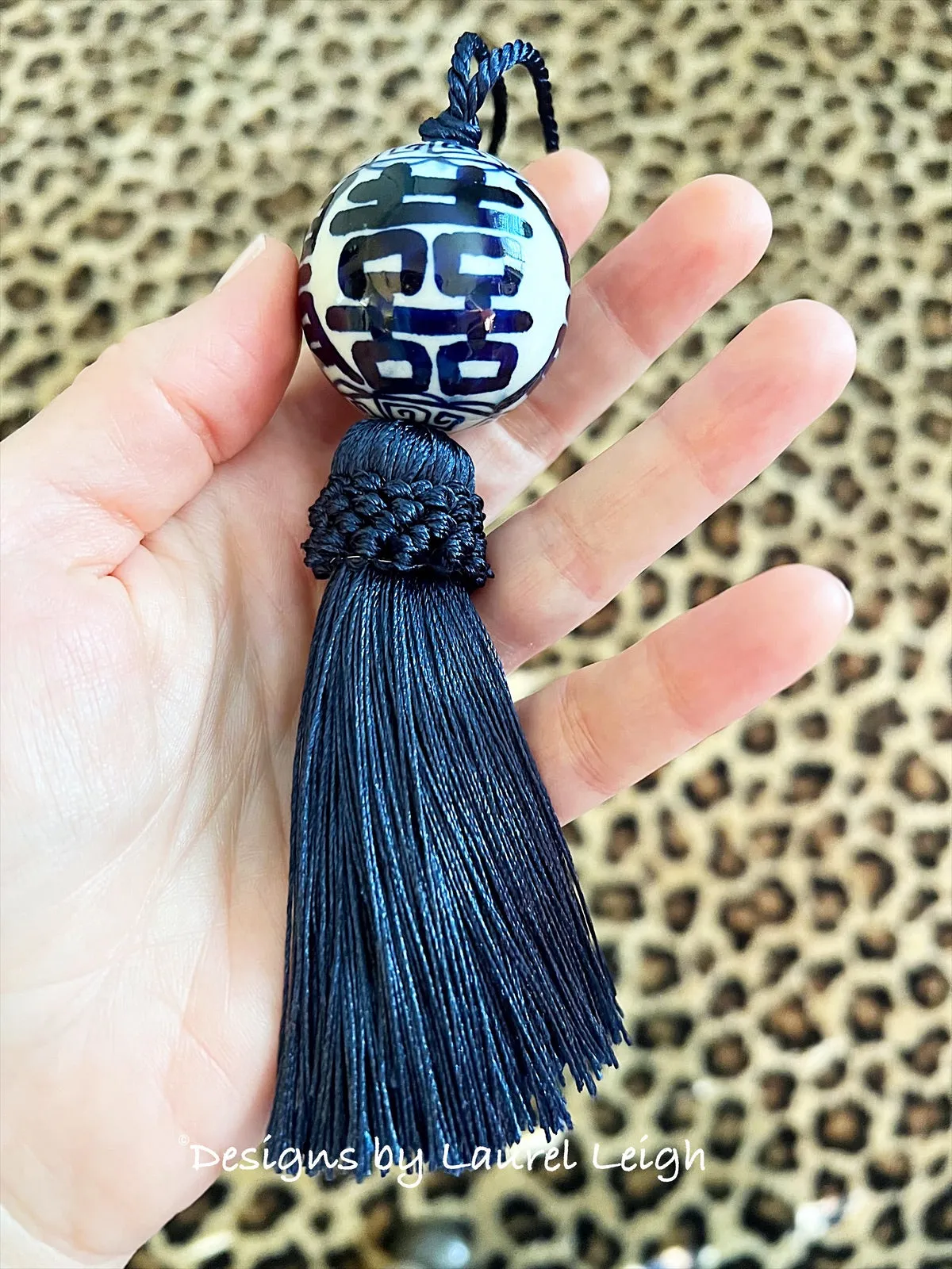 Chinoiserie Decorative Tassel Navy Blue