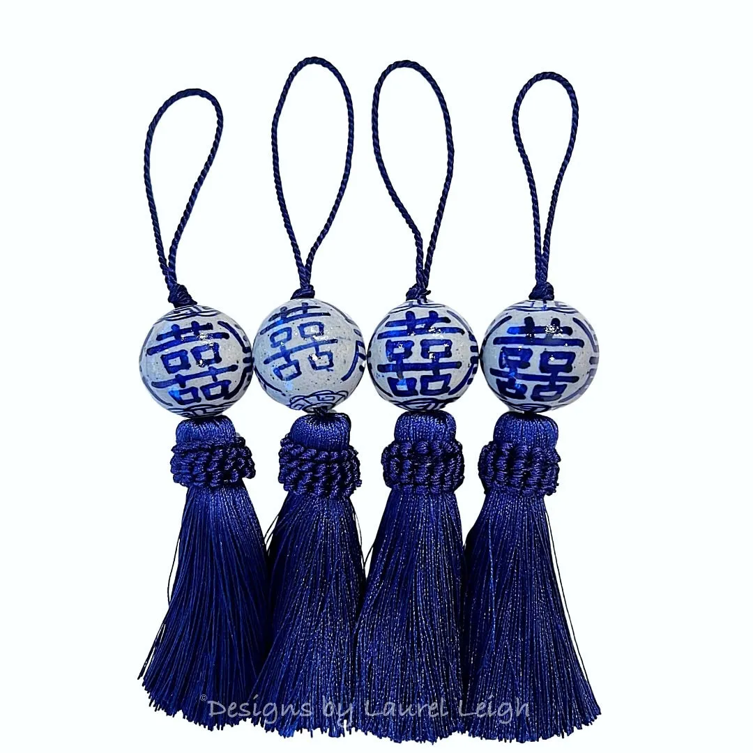 Chinoiserie Decorative Tassel Navy Blue