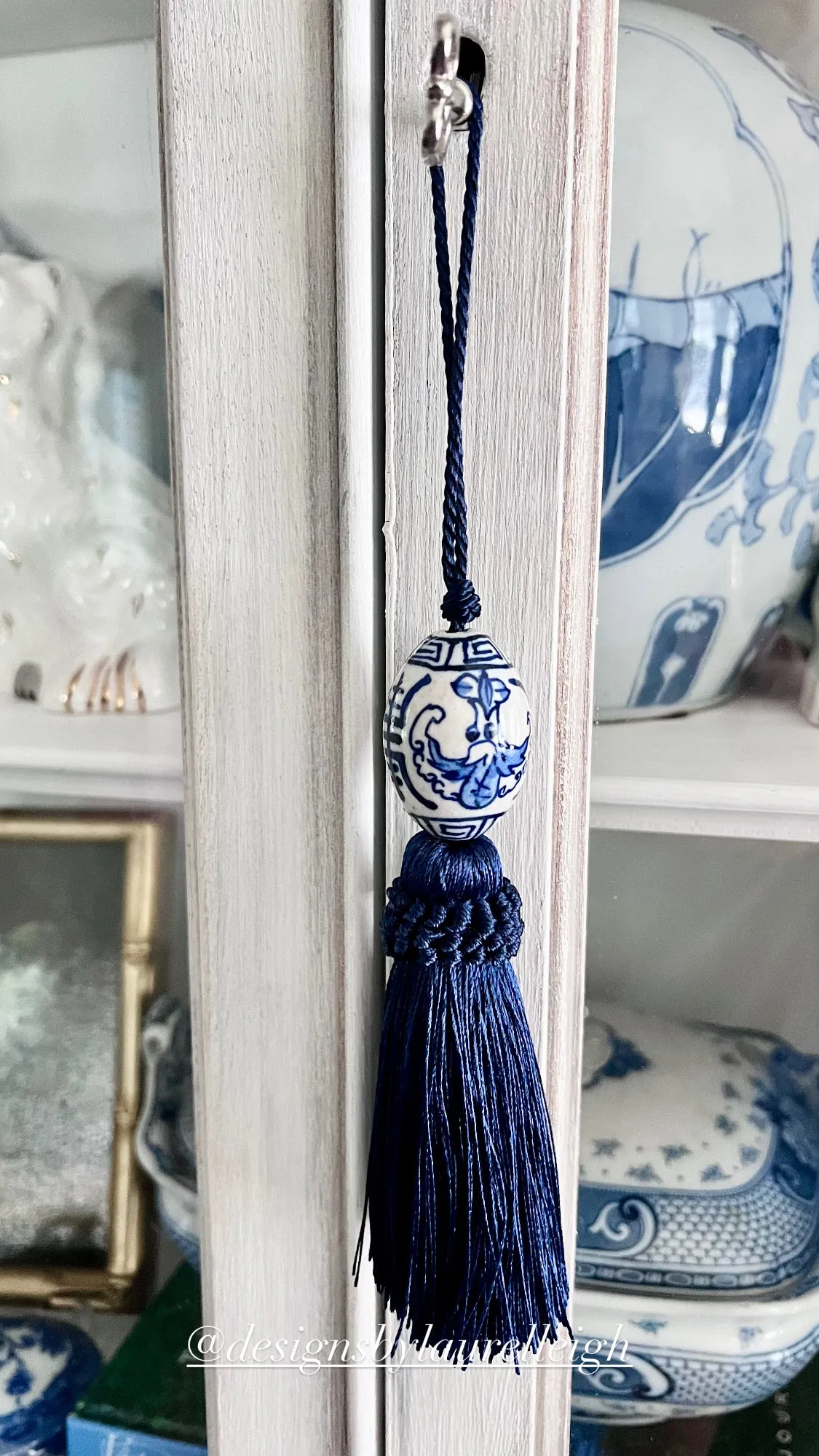 Chinoiserie Decorative Tassel Navy Blue