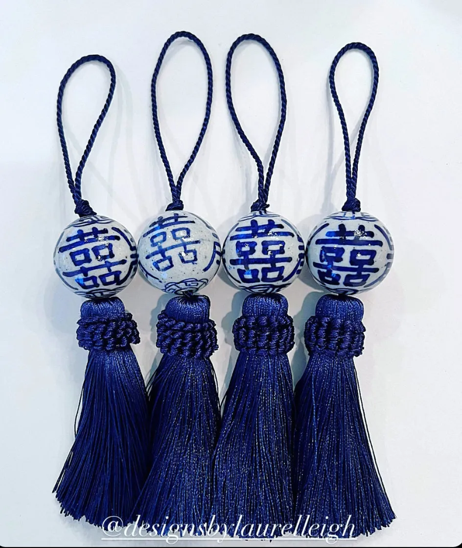 Chinoiserie Decorative Tassel Navy Blue