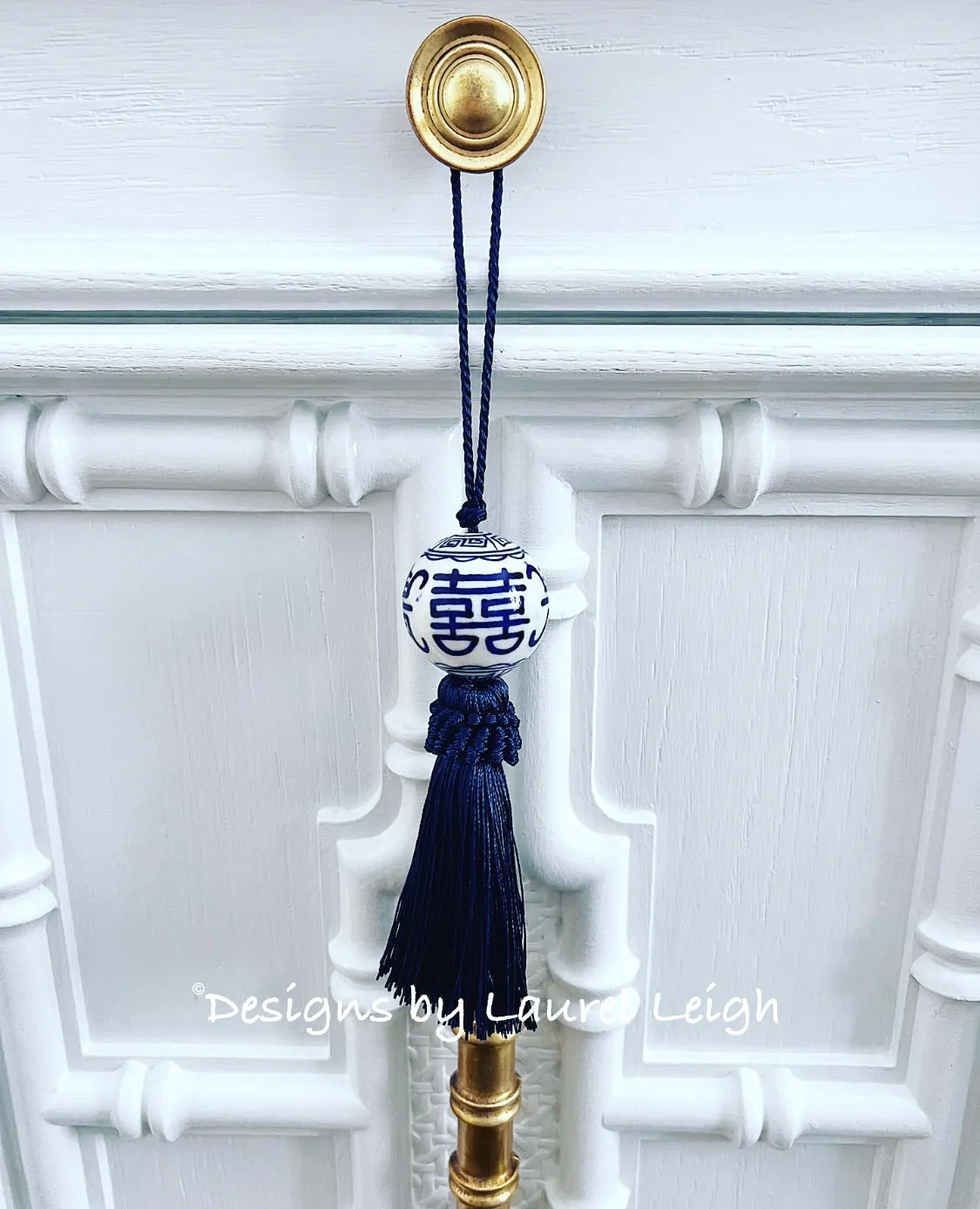 Chinoiserie Decorative Tassel Navy Blue