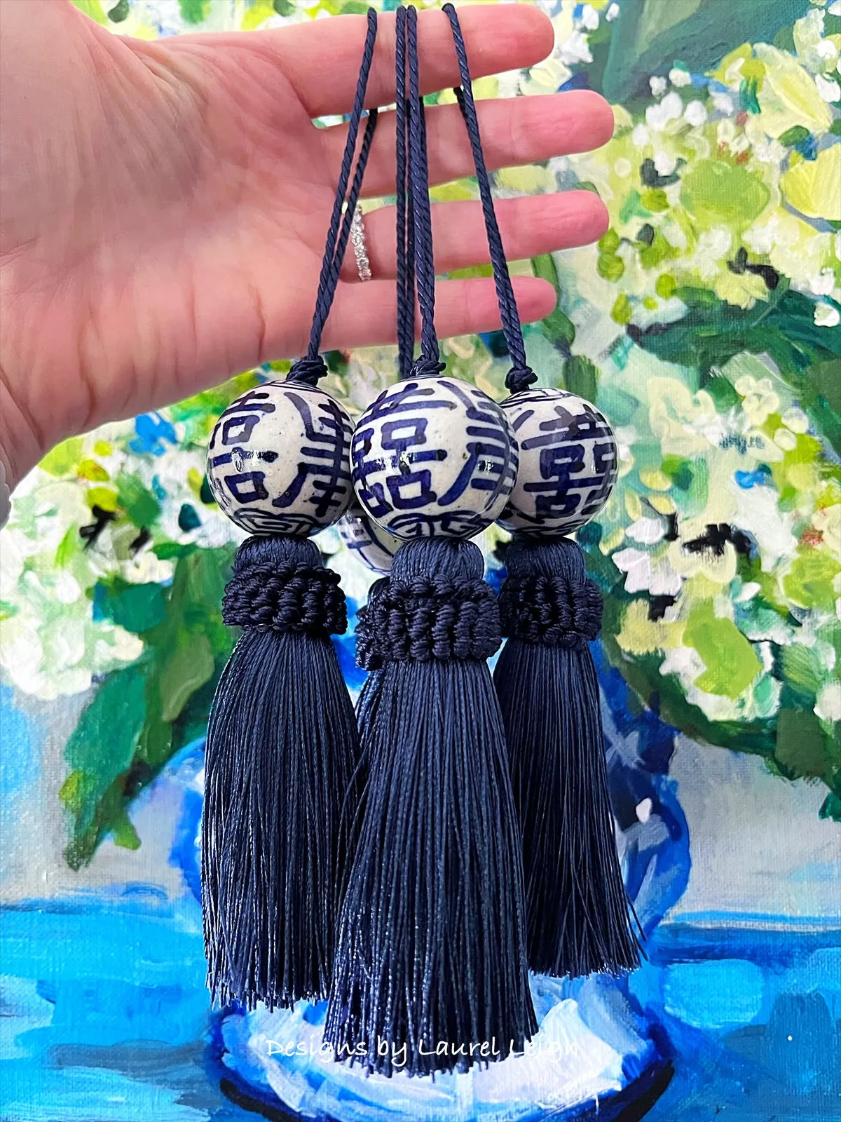 Chinoiserie Decorative Tassel Navy Blue