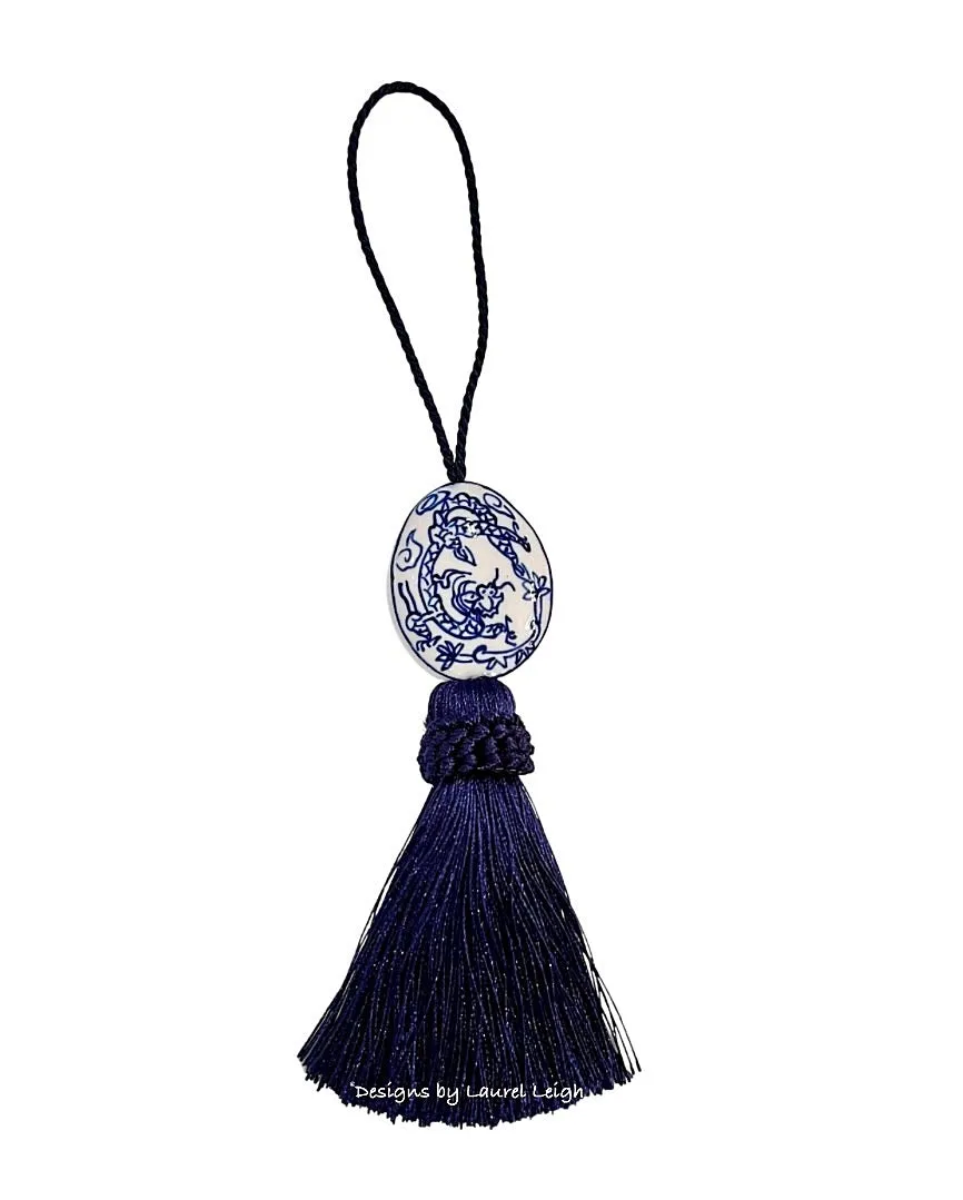 Chinoiserie Decorative Tassel Navy Blue