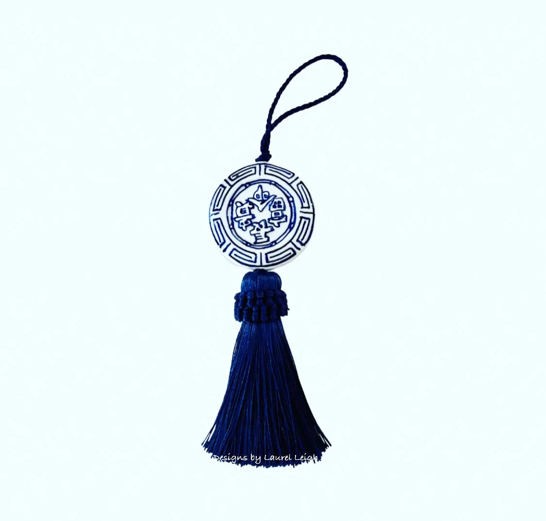 Chinoiserie Decorative Tassel Navy Blue