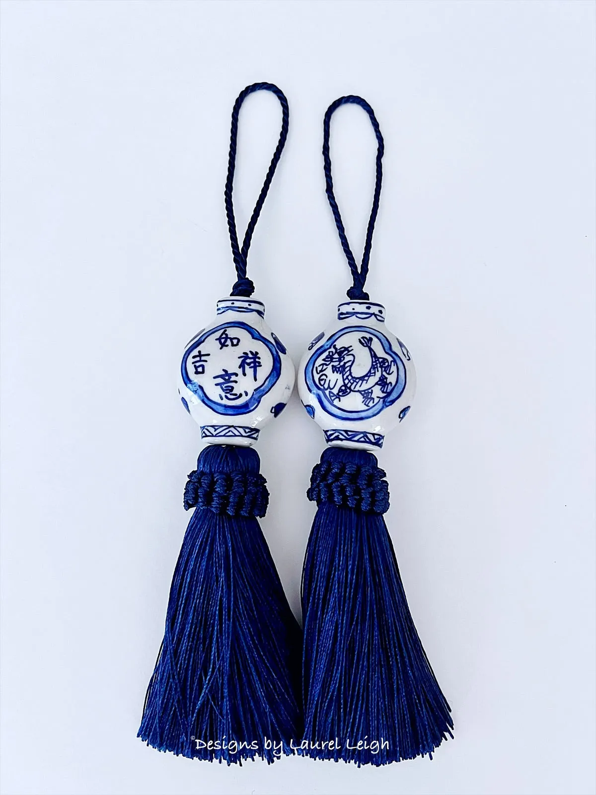 Chinoiserie Decorative Tassel Navy Blue