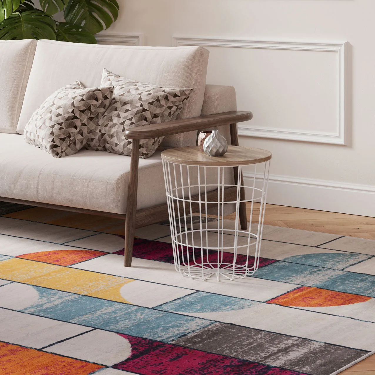 Colourful Wabi Sabi Runner Rug