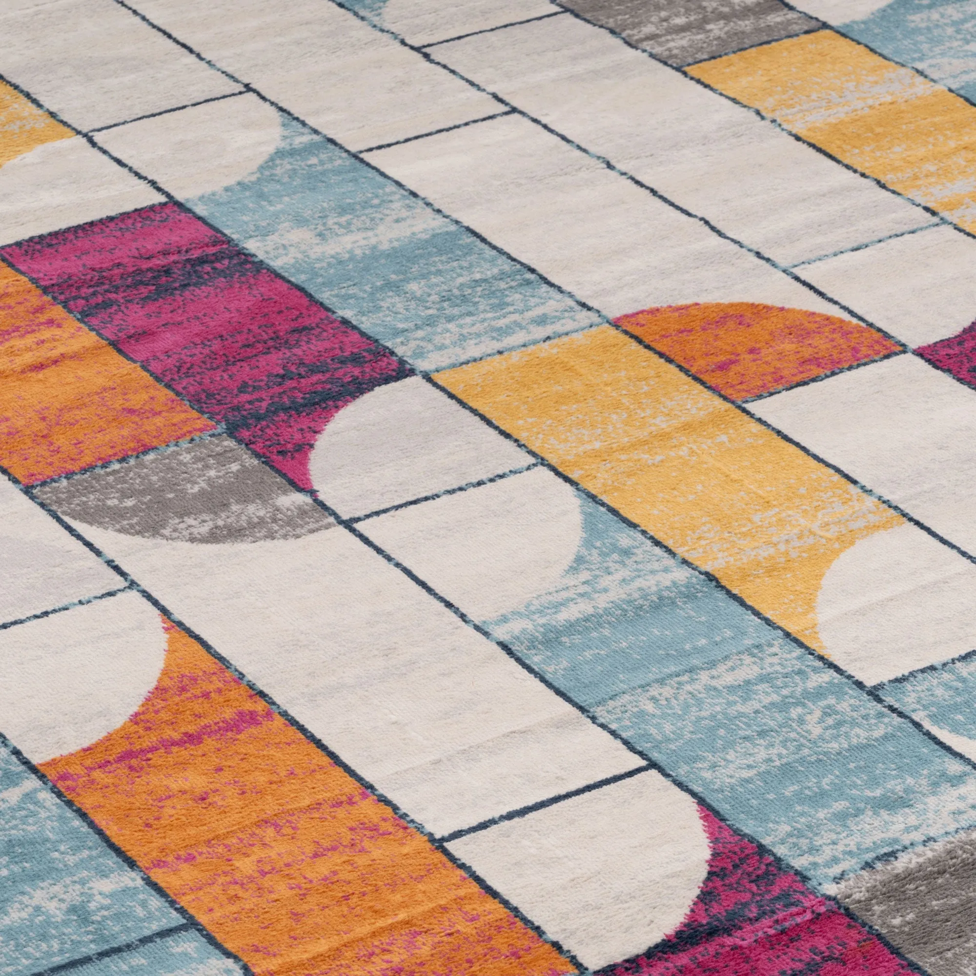 Colourful Wabi Sabi Runner Rug