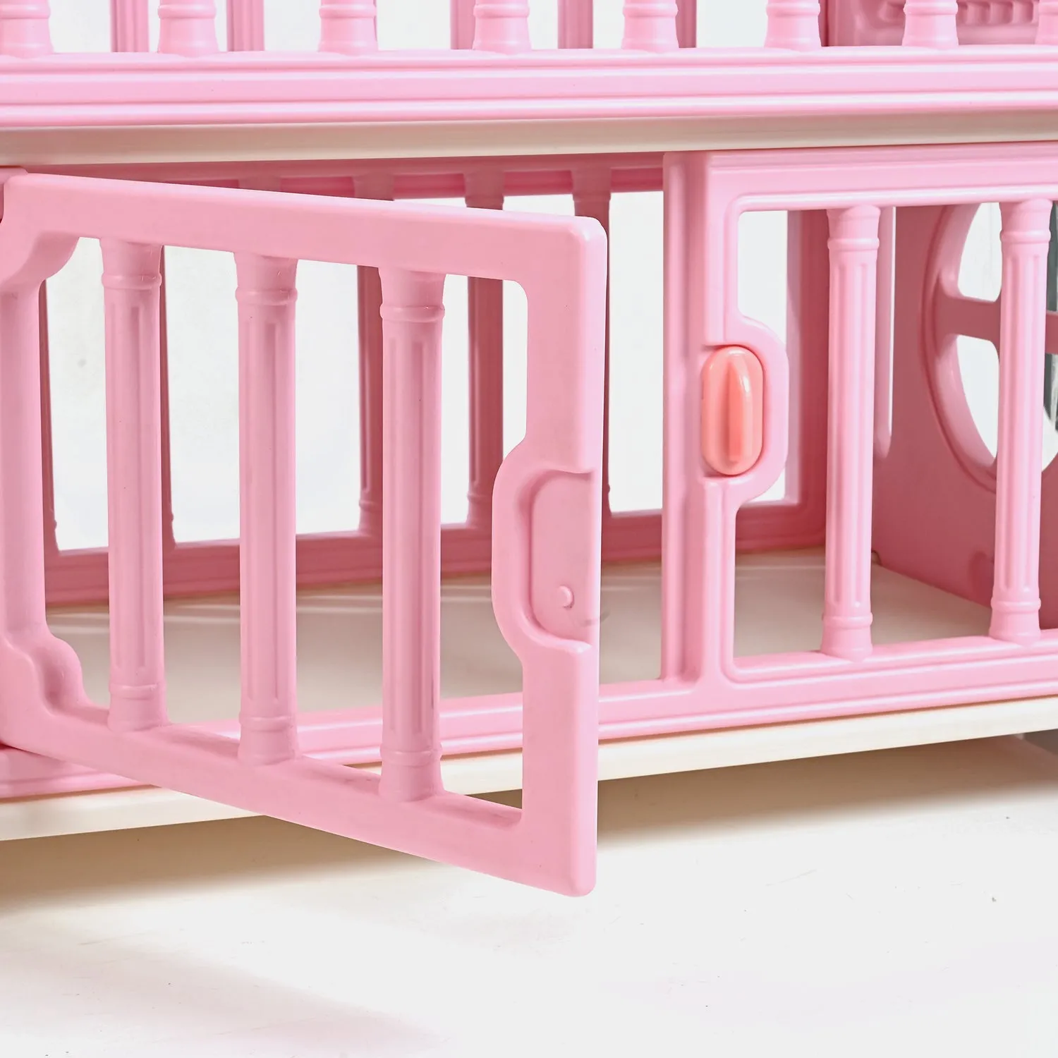 Comfortable and Durable Baby Fiber Cot - Pink