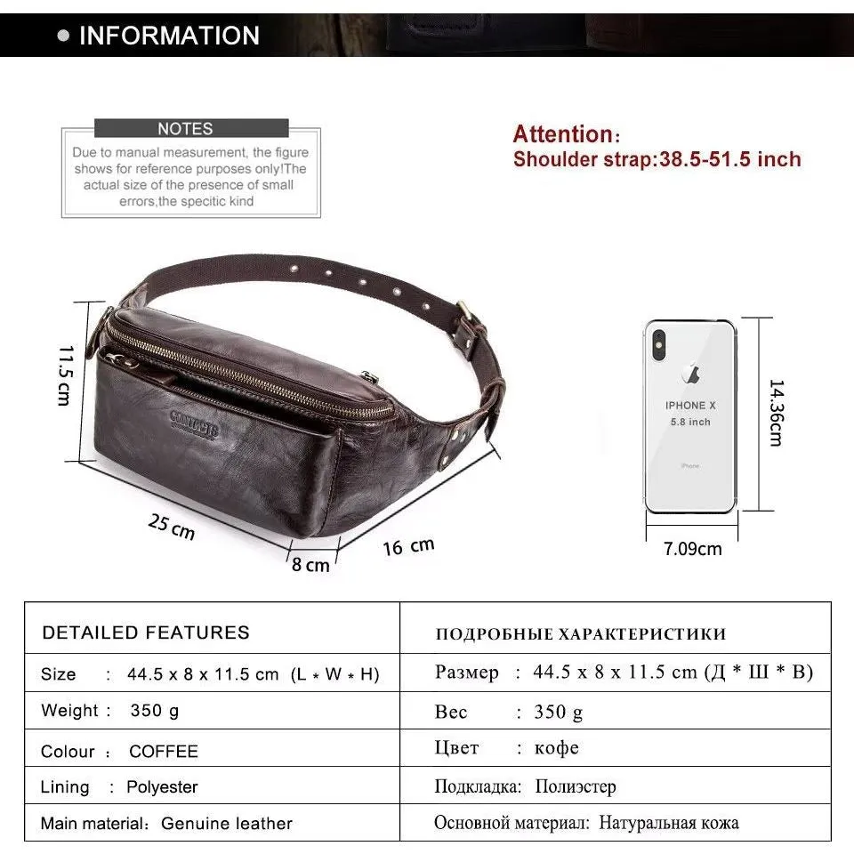 CowLuxe Multifunctional Chic Athletic Waist Bag