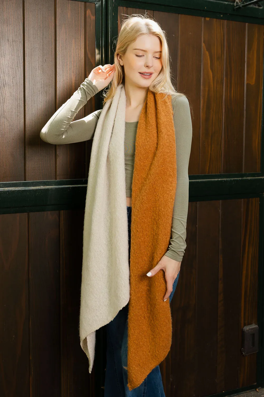 Cozy Double Tone Scarf