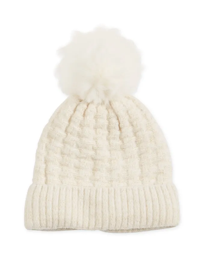 Cozy Knit Beanie - Cream