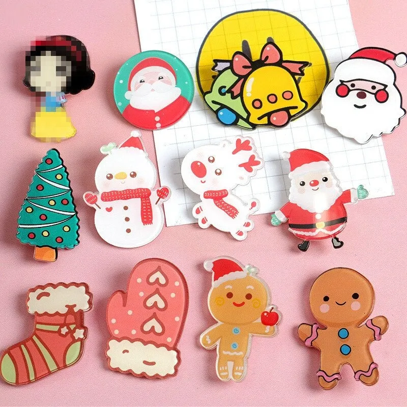 Cute and Fashionable Christmas Decoration Brooch Pins