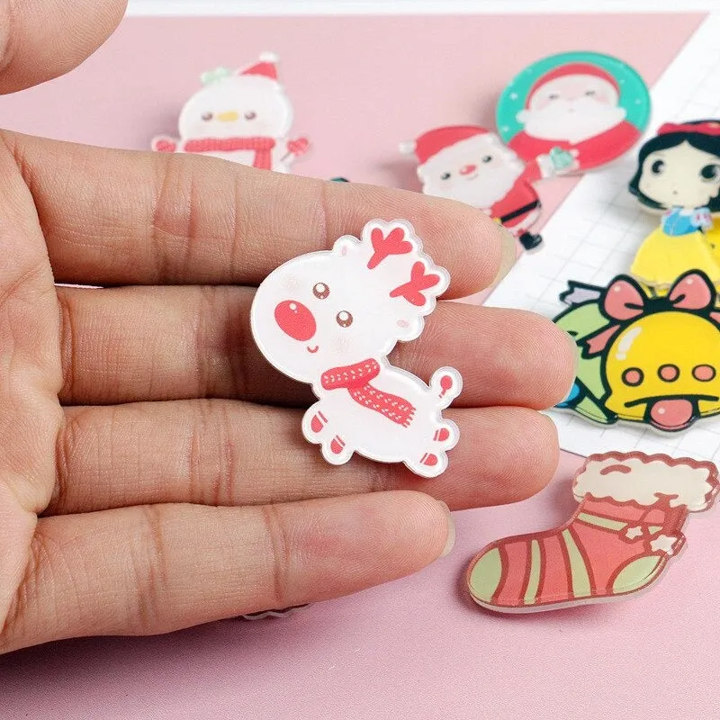 Cute and Fashionable Christmas Decoration Brooch Pins