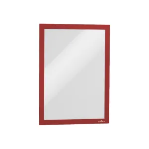 Durable DURAFRAME, Self-Adhesive Magnetic Frame A4, 2/pack, Red