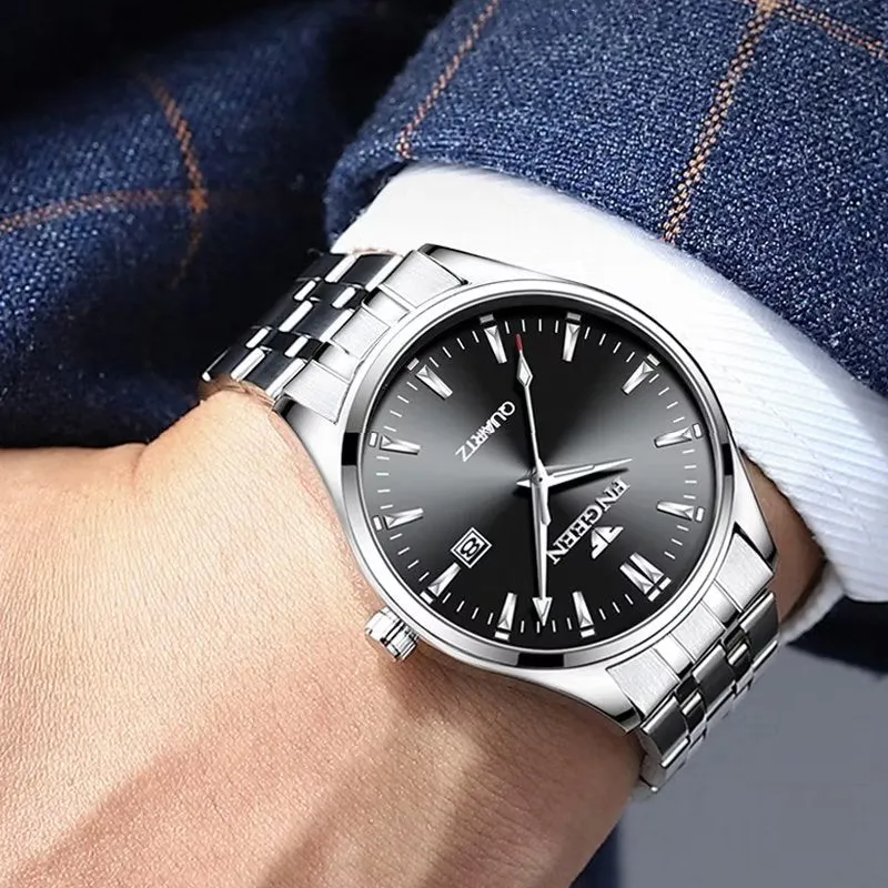 Elegant Steel Band Quartz Men's Watch