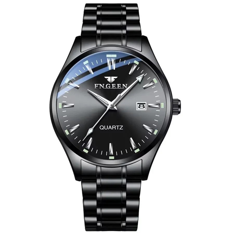 Elegant Steel Band Quartz Men's Watch