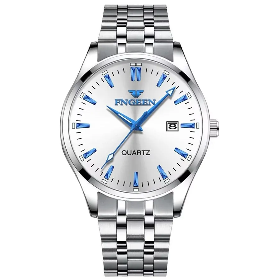 Elegant Steel Band Quartz Men's Watch