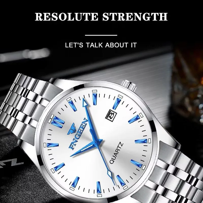 Elegant Steel Band Quartz Men's Watch