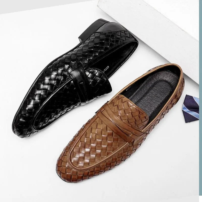 ExoticLux Comfortable Slip-On Leather Loafers