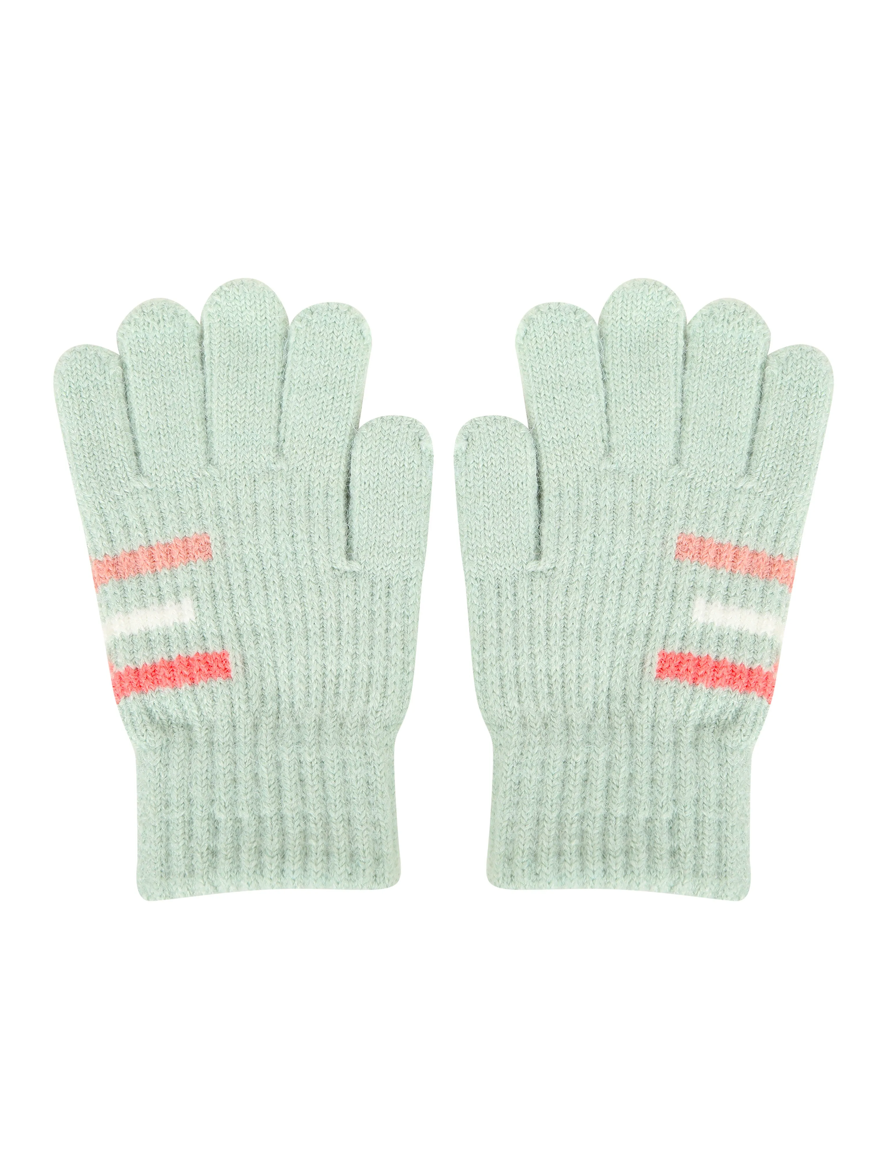 FabSeasons Acrylic Woolen Winter Gloves for Girls & Boys, fits for 5-8 years, Pack of 2