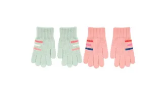 FabSeasons Acrylic Woolen Winter Gloves for Girls & Boys, fits for 5-8 years, Pack of 2