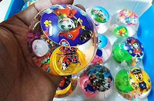 FAVELA® Led Flashing Luminous Ball 55mm Rubber Bouncing Anti-Stress Light Gift Fun Toys for Children(Pack of 3) (Multi) - Standard Size