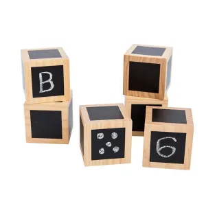 Fun with Chalk! Wooden Cubes