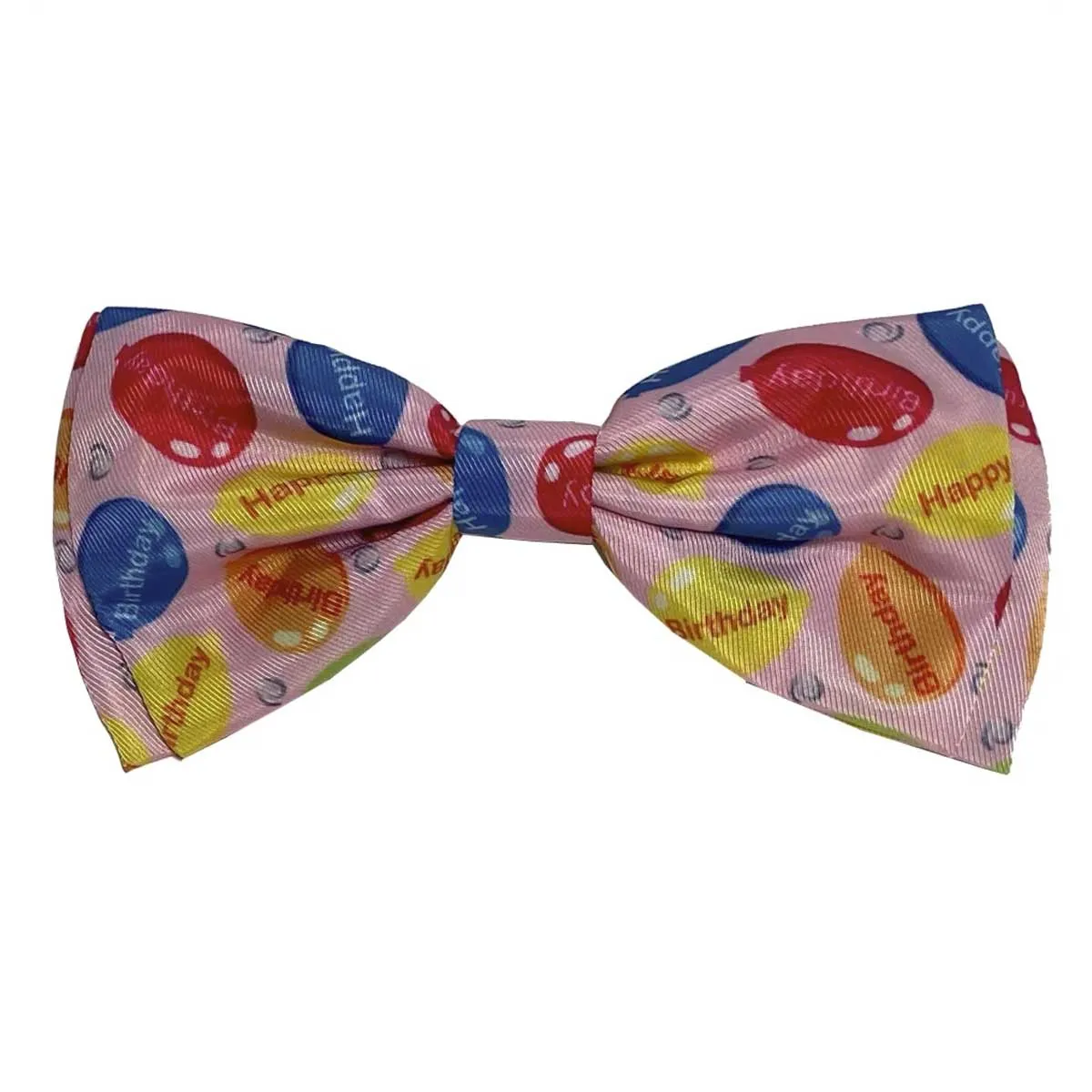 Happy Balloons Dog Collar Bow Tie