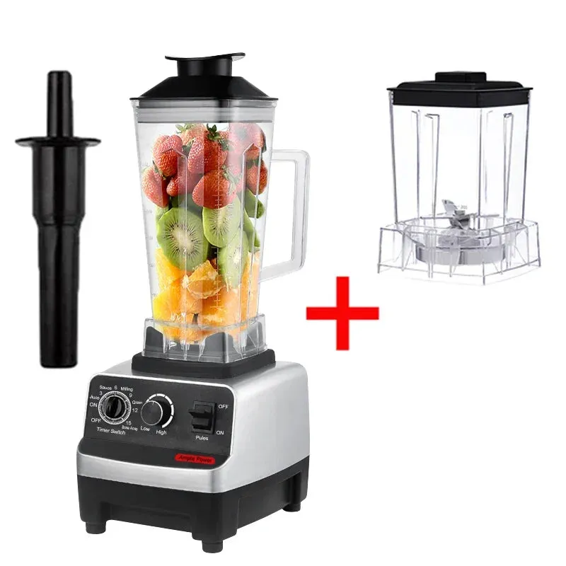 Heavy Duty Commercial BlenderJuicer Food Processor Ice Smoothies Blender Mixer High Power Juice maker Crusher 2000W EU Plug