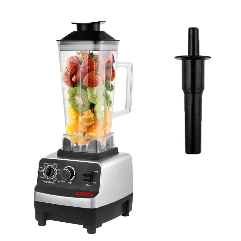 Heavy Duty Commercial BlenderJuicer Food Processor Ice Smoothies Blender Mixer High Power Juice maker Crusher 2000W EU Plug